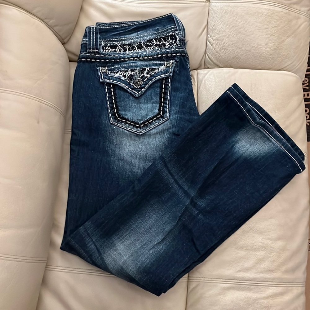 Miss me jeans dark blue, easy boot